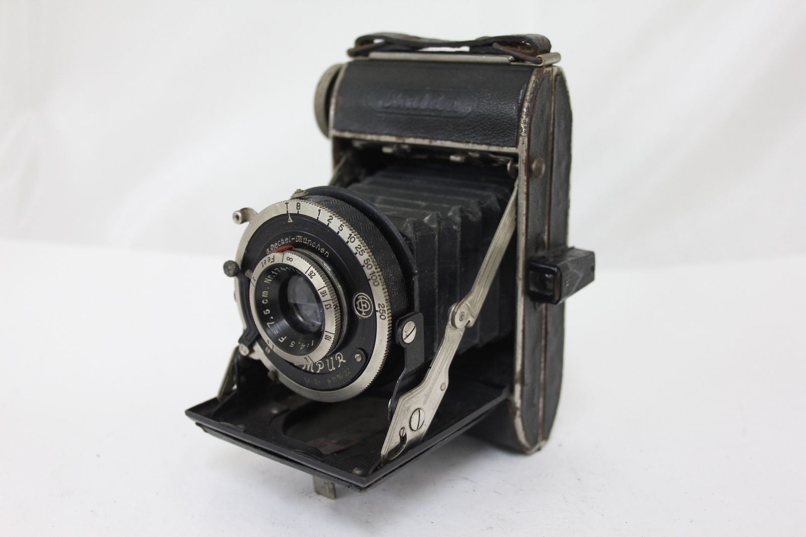 品 バルダ Balda Baldax Vidanar 7.5cm F4.5 蛇腹カメラ M5271