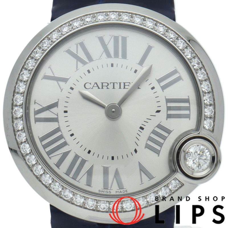 鑑別書つきブルガリBVLGARIダイヤベゼルブルーシェル12P文字盤 鑑別書