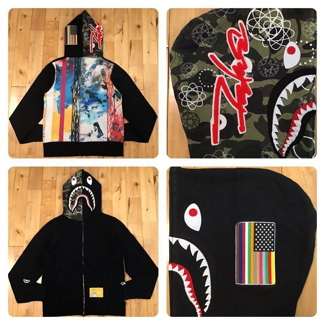 ☆激レア☆ Futura × BAPE シャーク パーカー Mサイズ shark full zip hoodie a bathing ape エイプ  ベイプ アベイシングエイプ - メルカリ