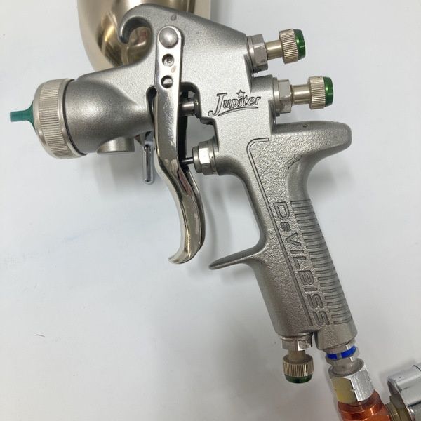 DEVILBISS デビルビス エアースプレーガン Jupiter ジュピター No.J2 エア圧力計 フリーアングルカップ付 ハンドスプレーガン ≡DT6717 HRDEVELOPMENT_JP