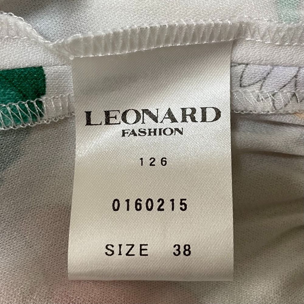 美品 クリーニング済 LEONARD レオナール カンカンストレッチ