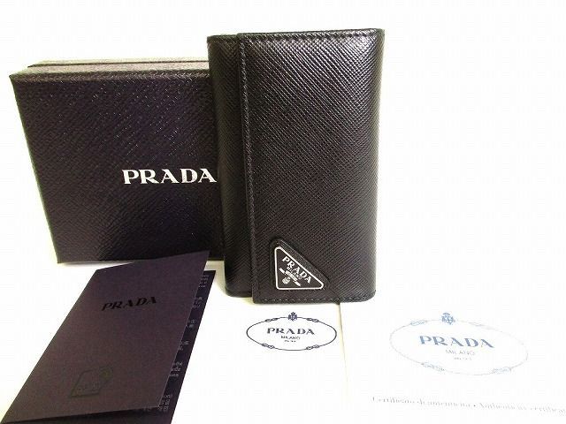 プラダ PRADA サフィアーノ レザー 6連 キーケース キーリング メンズ レディース 【展示保管品】 - メルカリ