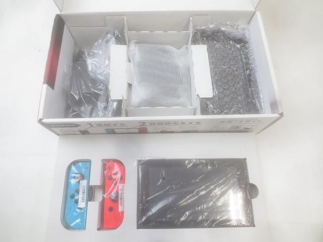 品 ゲーム Nintendo switch ニンテンドースイッチ 本体 HAC-001 動作品 ジョイコン ネオンレッド ブルー