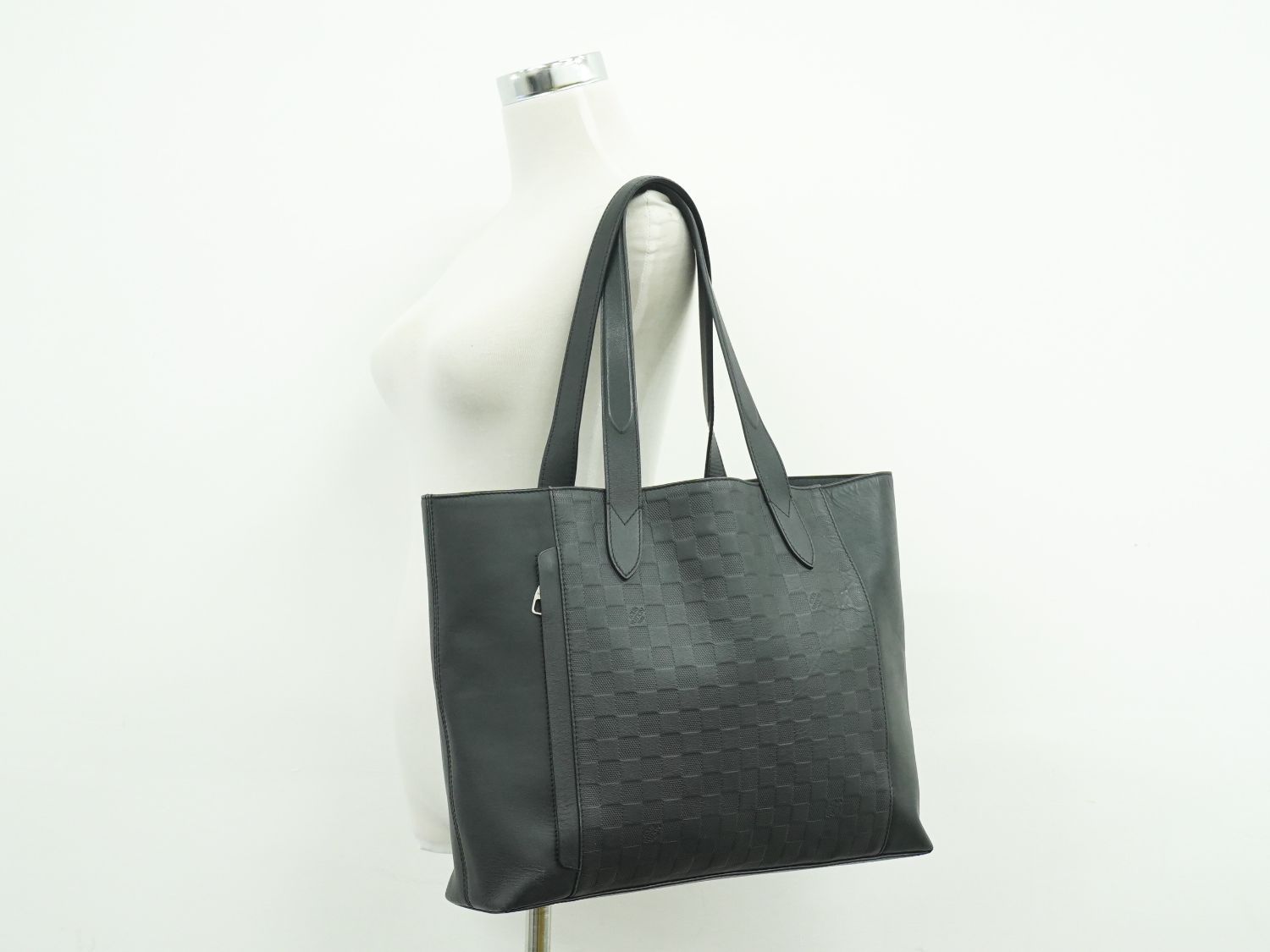 ルイヴィトン ダミエ アンフィニ カバ トートバッグ ハンドバッグ 本物 ルイヴィトン LOUIS VUITTON LV カバヴォワヤージュ ダミエ