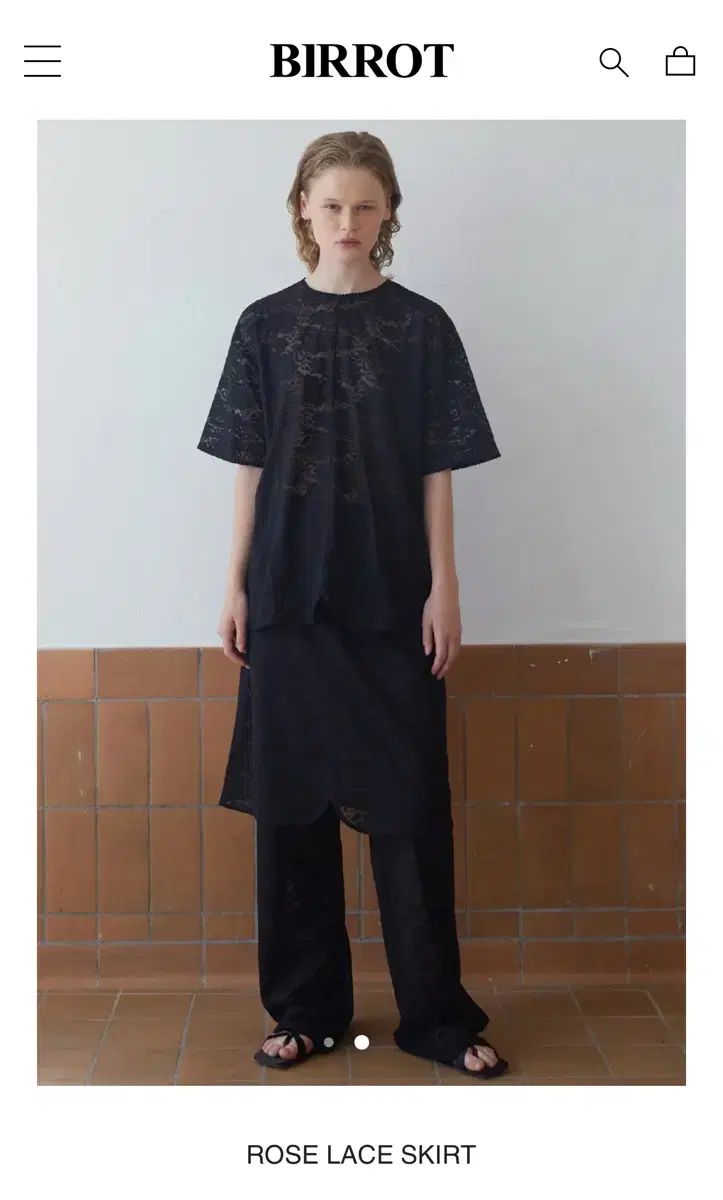 birrot ROSE LACE SKIRT