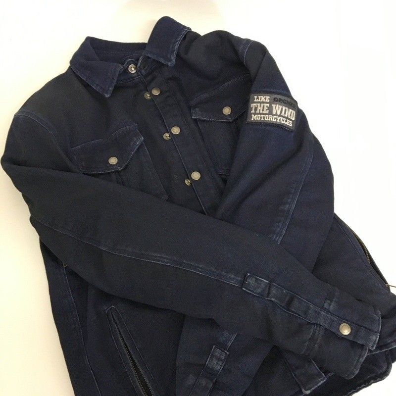 DEGNER 20SJ6 ニットデニムシャツ Mサイズ ネイビー ニット DEGNER 20SJ6 ニットデニムシャツ Mサイズ ネイビー ニット