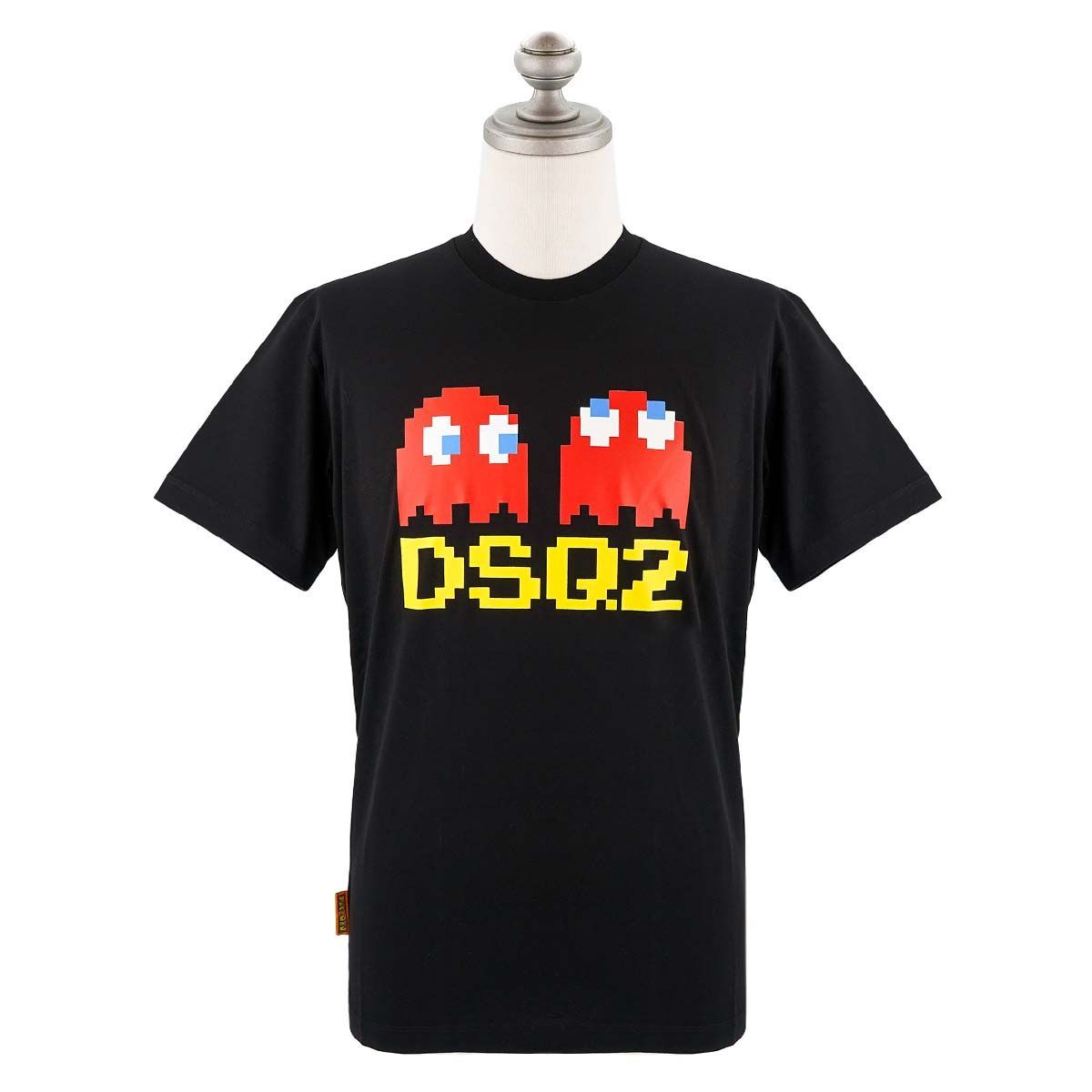 DSQUARED2 ディースクエアード 半袖Tシャツ S71GD1350 S23009 PAC-MAN COOL FIT メンズ パックマン コラボ 900 BLACK ブラック