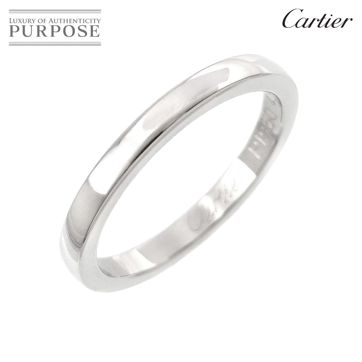 カルティエ Cartier バレリーナ #48 リング 幅2.1mm Pt プラチナ 指輪  