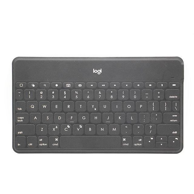 logicool ロジクール KEYS-TO-GO ik1042BKA ウルトラポータブルワイヤレスキーボード 脱着式iPhoneスタンド付 元箱あり 中古良品