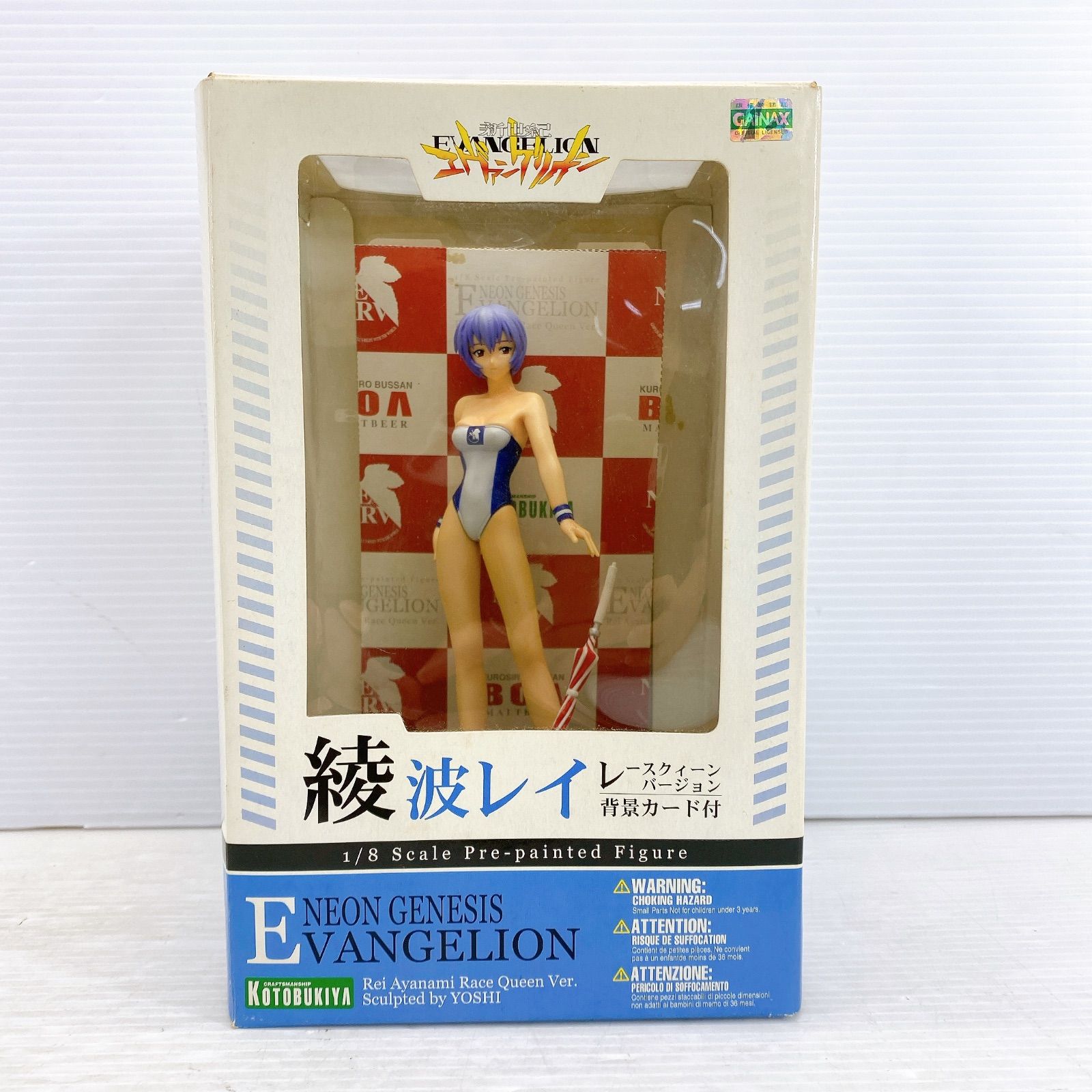 KOTOBUKIYA コトブキヤ 新世紀エヴァンゲリオン 綾波レイ レースクィーンVer. 1/8 完成品フィギュア 中古品