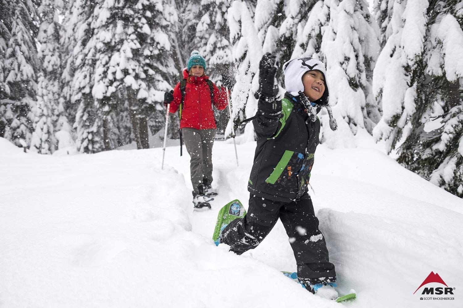 在庫処分 MSR アウトドア キッズ用スノーシュー タイカー ティノグリーン 17インチ 日本正規品 40723 HRDEVELOPMENT_JP