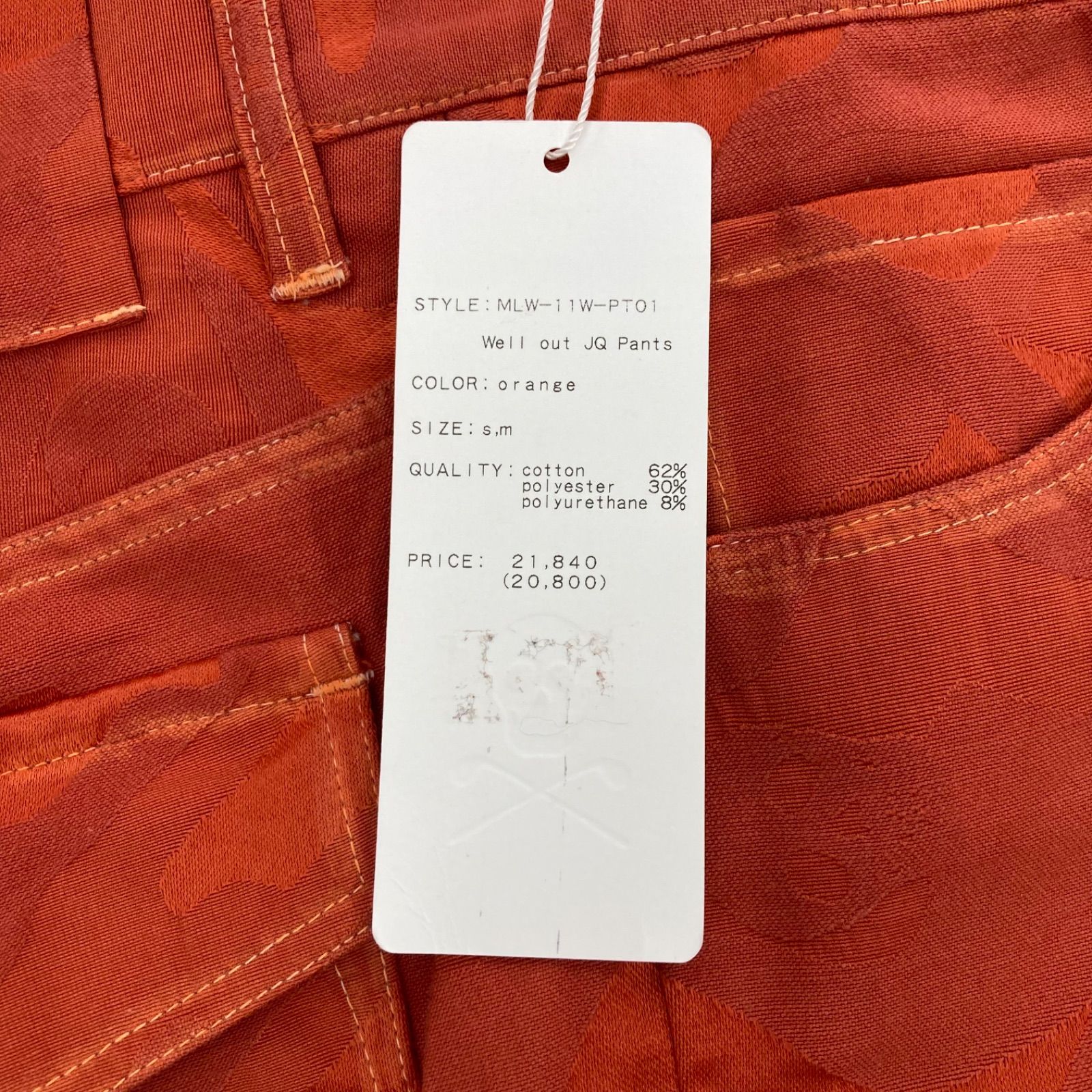 良品! MARK&LONA ゴルフパンツ　スカル柄 オレンジ　Lサイズ 1-240101295934-m-01-pl.jpg