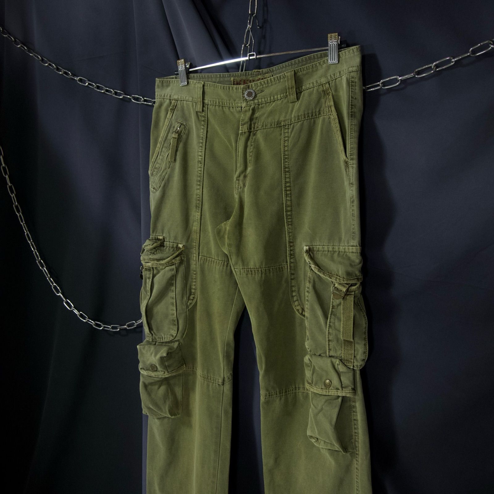 パンツ mulch gimmick cargo wide pants mulch gimmick cargo wide pants