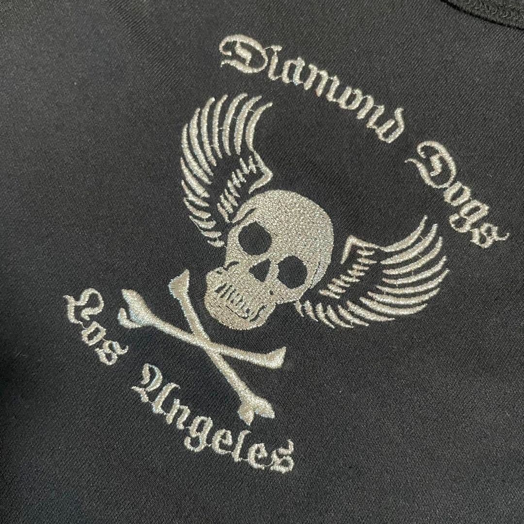  00 s DIAMOND DOGS グランジ スカル 羽 タンクトップ LHP Y 2 K ダイアモンドドッグス XSサイズ タンクトップ トップス