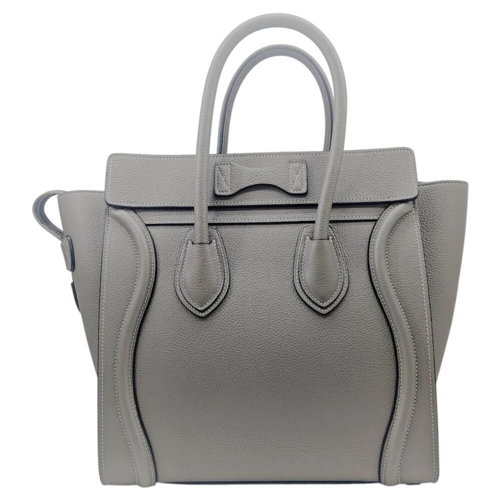 中古】CELINE セリーヌ ラゲージ マイクロショッパー レザー