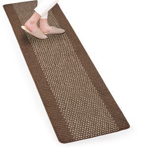 8個セット キッチンマット|台所マット ブラウン 約60cm×270cm 洗える コンパクト 優踏生 洗いやすい 〔キッチン用品〕