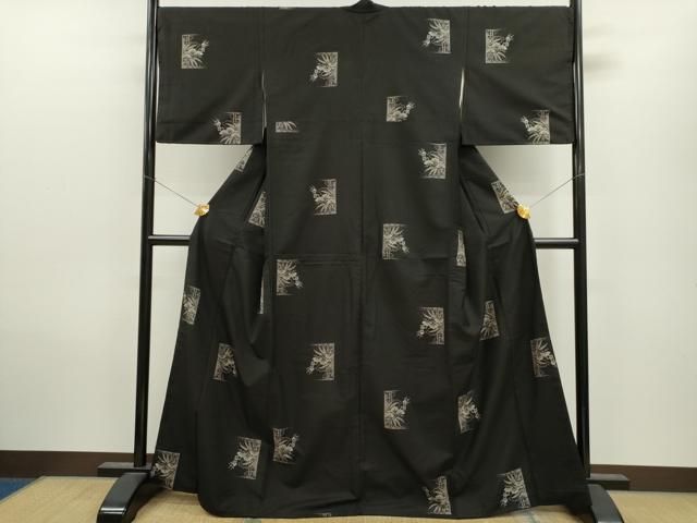 平和屋着物○本場大島紬 地空き 9マルキ 松竹梅 正絹 逸品 CAAV9338ze  