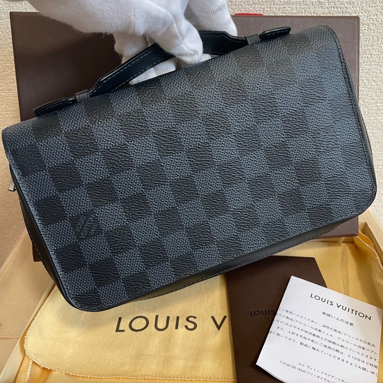 使用わずか】ルイヴィトン ダミエ コバルト ジッピー 長財布 XL