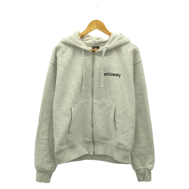 STUSSY SS-LINK ZIP UP HOODIE M Glay 1974970 ステューシー 92