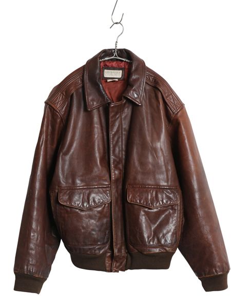 バナナリパブリック　A-2 フライトジャケット　レザージャケット　80S 80's バナナリパブリック A2フライトジャケット バナナリ
