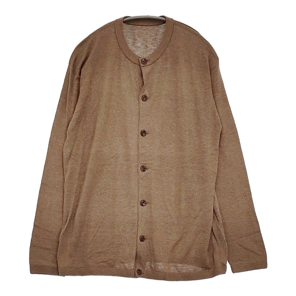 45R|45rpm ホール超ガーゼの908カーディガン サイズ5 定価25300円 ブラウン メンズ フォーティーファイブアールピーエム 5-0930M♪