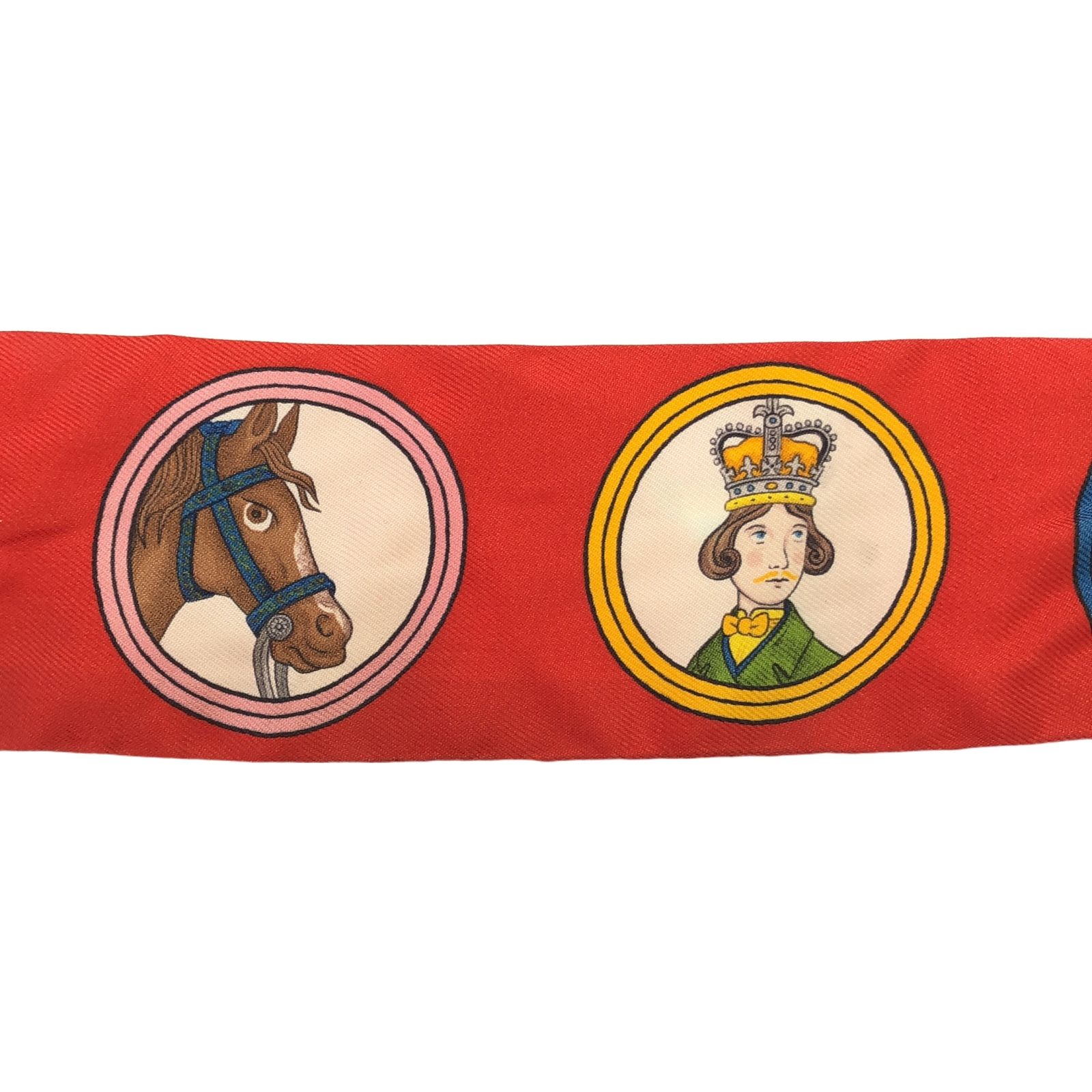 エルメス ツイリー (馬ピンクB) 馬勒とチャーム