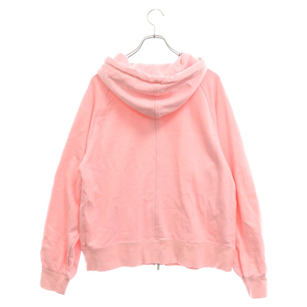 MAISON SPECIAL (メゾンスペシャル ) PUUNDING HOODIE フロントフロッキープリント パウンディング フーディ ジップアップ パーカー ピンク レディース 21241415203