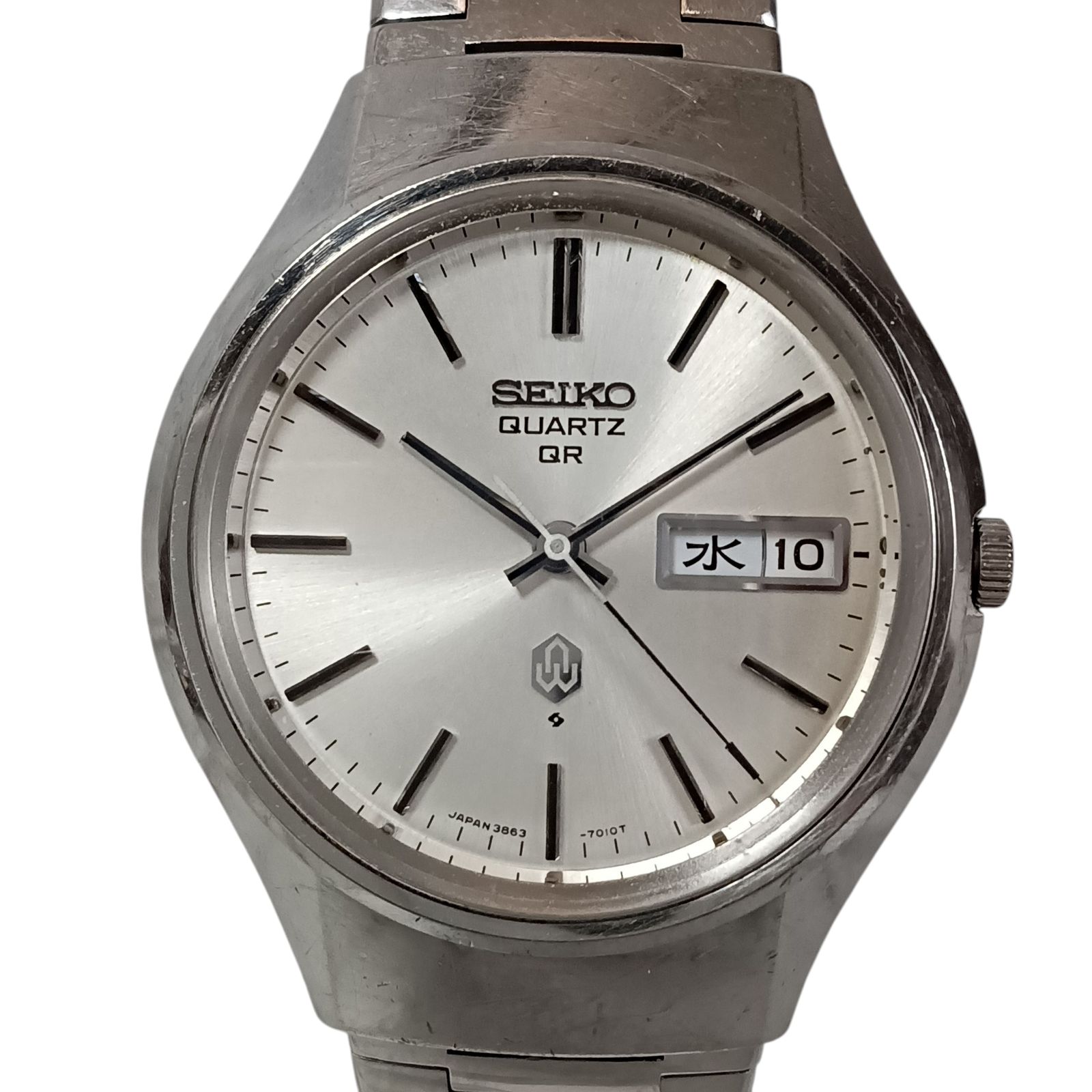 稼働 綺麗】910-2 SEIKO QUARTZ QR セイコー 3863-7010 メンズ腕時計 