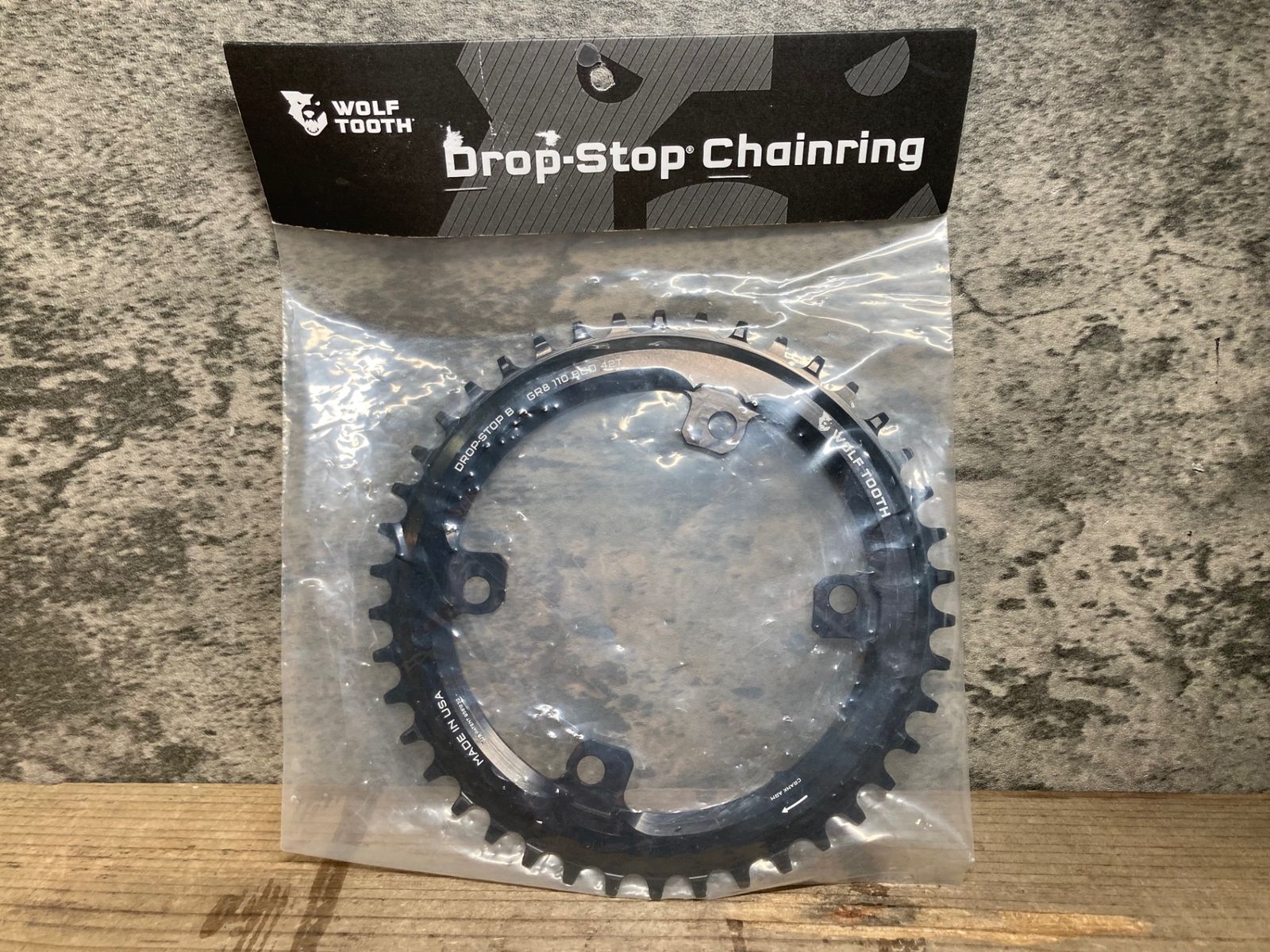 IR238 ウルフトゥース WOLF TOOTH DROP STOP B GR8 チェーンリング ナローワイド 110BCD SH11042-GR シマノ GRX用