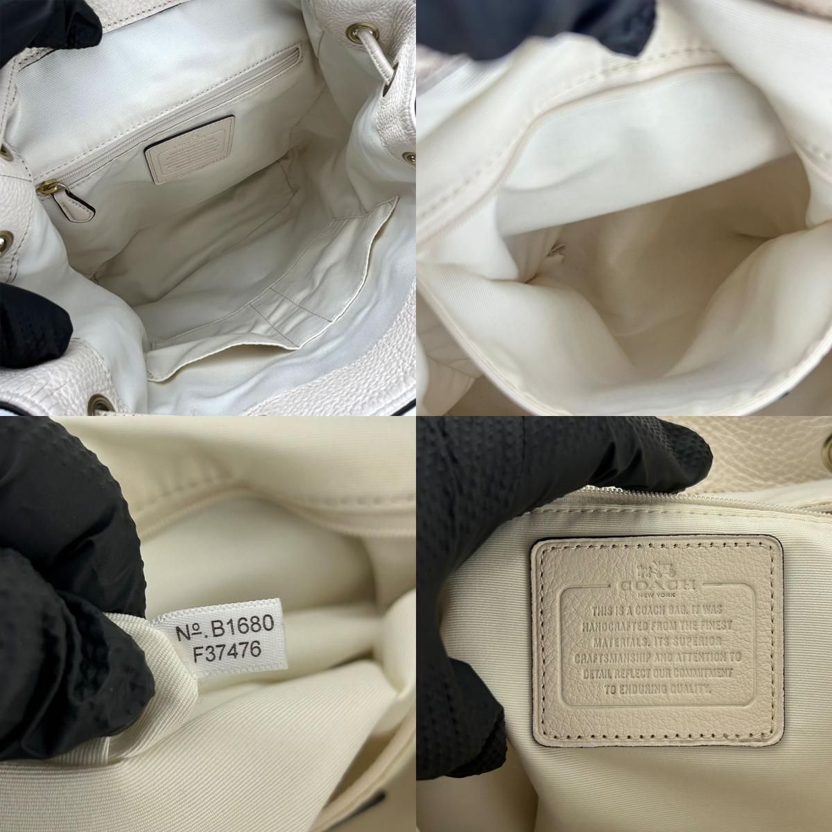 中古】 コーチ リュック・デイパック F37476 シグネチャー キャンバス 