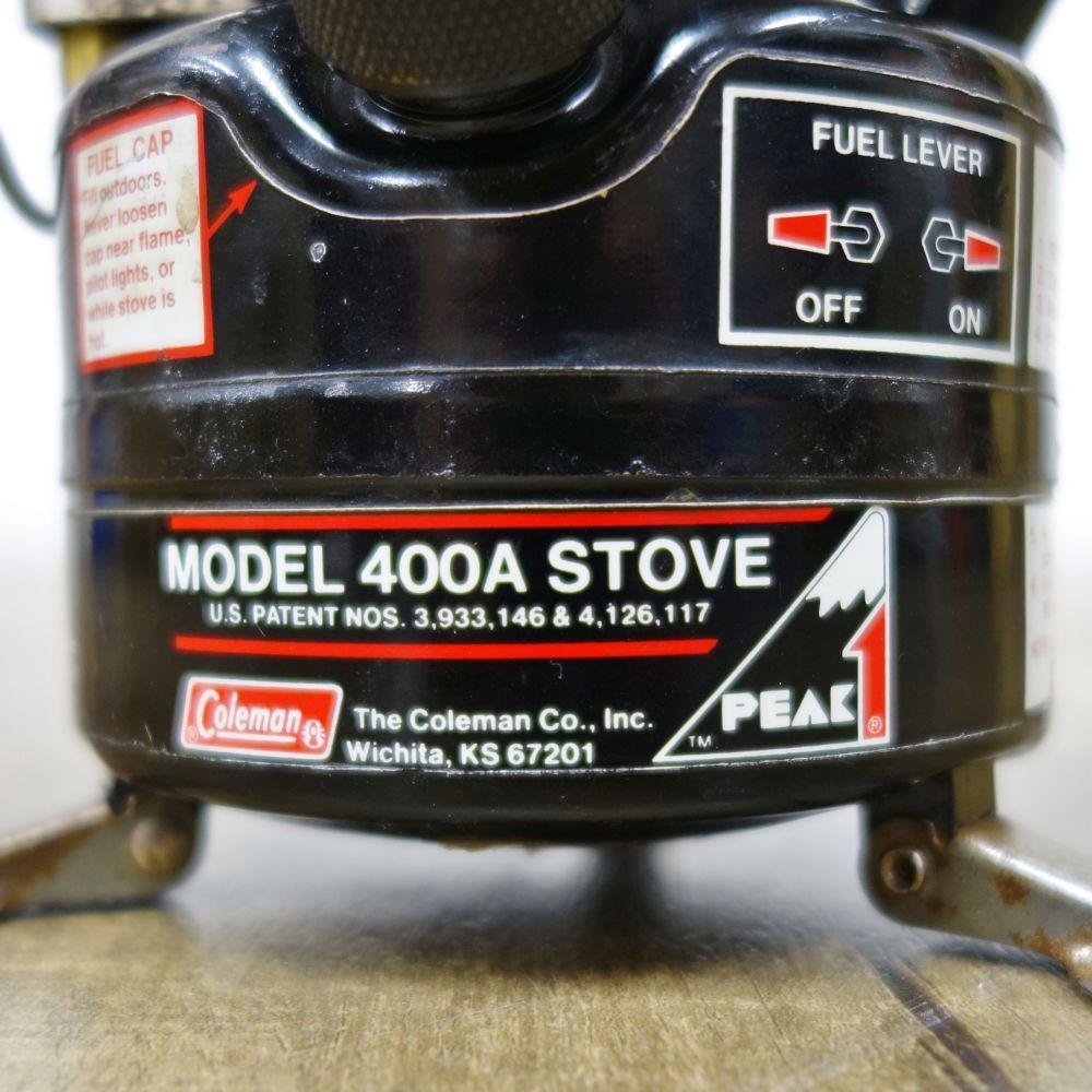 Coleman PEAK 1 MODEL 400 STOVEバ―ナ―ピ―ク1 Vintage Coleman PEAK1 400 Lightweight Camping Backpacking