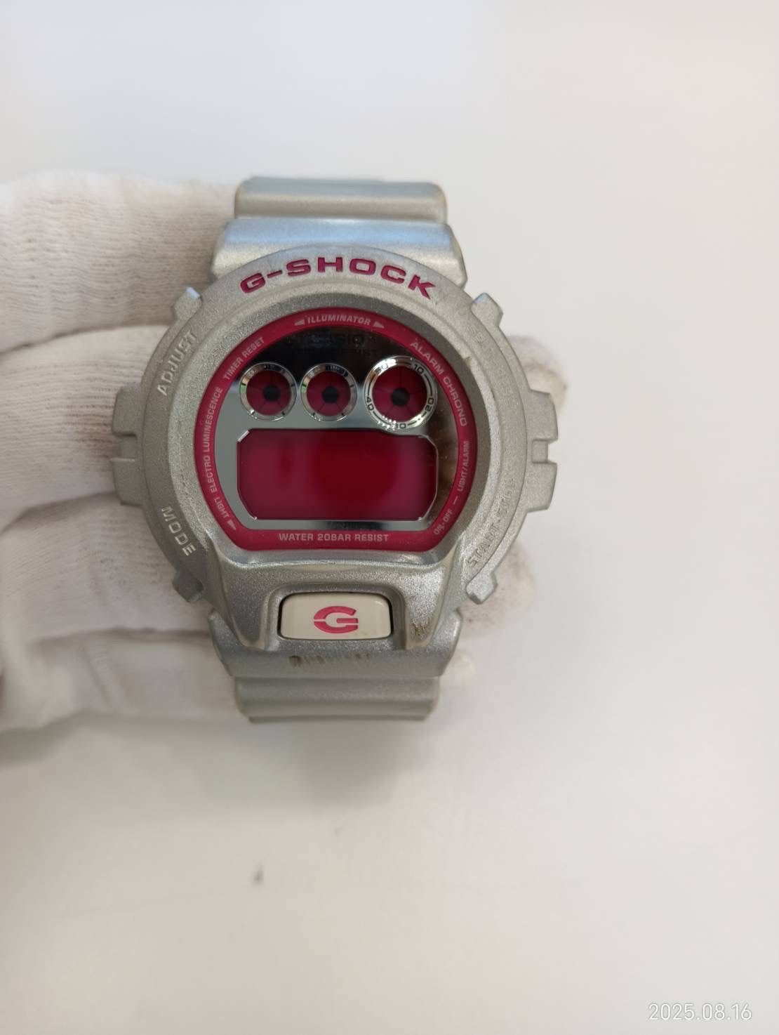 G-SHOCK DW-6900CB 1289レッド腕時計 G-SHOCK DW-6900CB 1289レッド腕時計 中古品】CASIO G-SHOCK