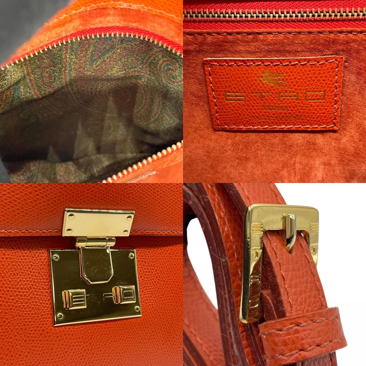 極美品 ETRO エトロ ハンドバッグ ショルダーバッグ 2WAY ストラップ付