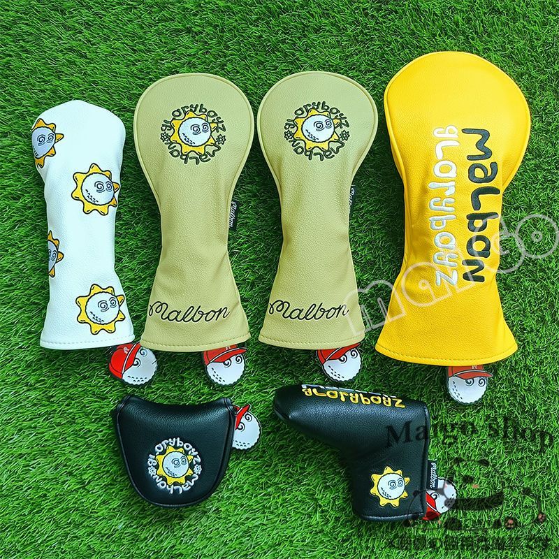 malbon golf マルボンゴルフ ヘッドカバー6個セット新品人気 マルボン
