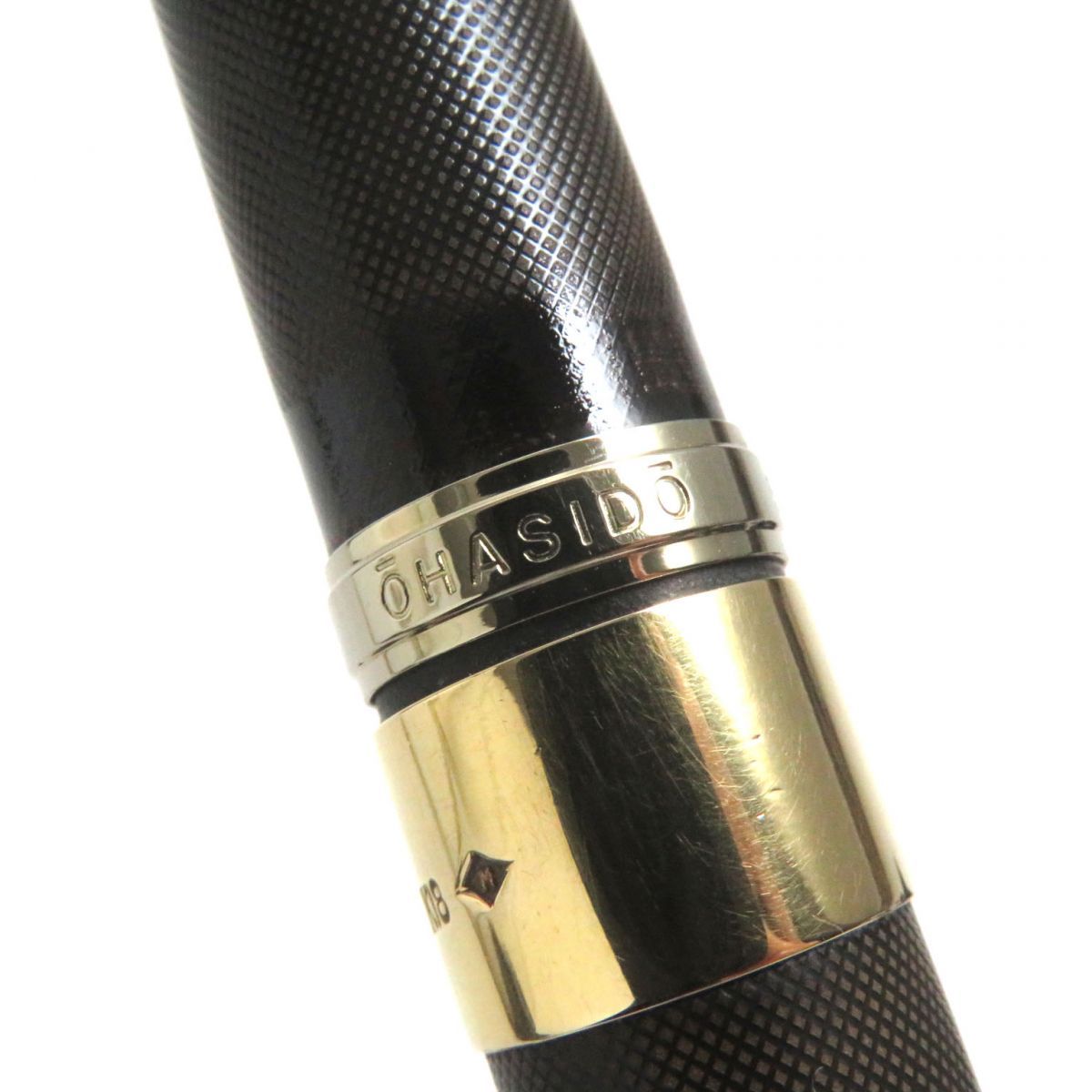 美品▽大橋堂 OHASIDO エボナイト リング18K ペン先14K 手作り 万年筆