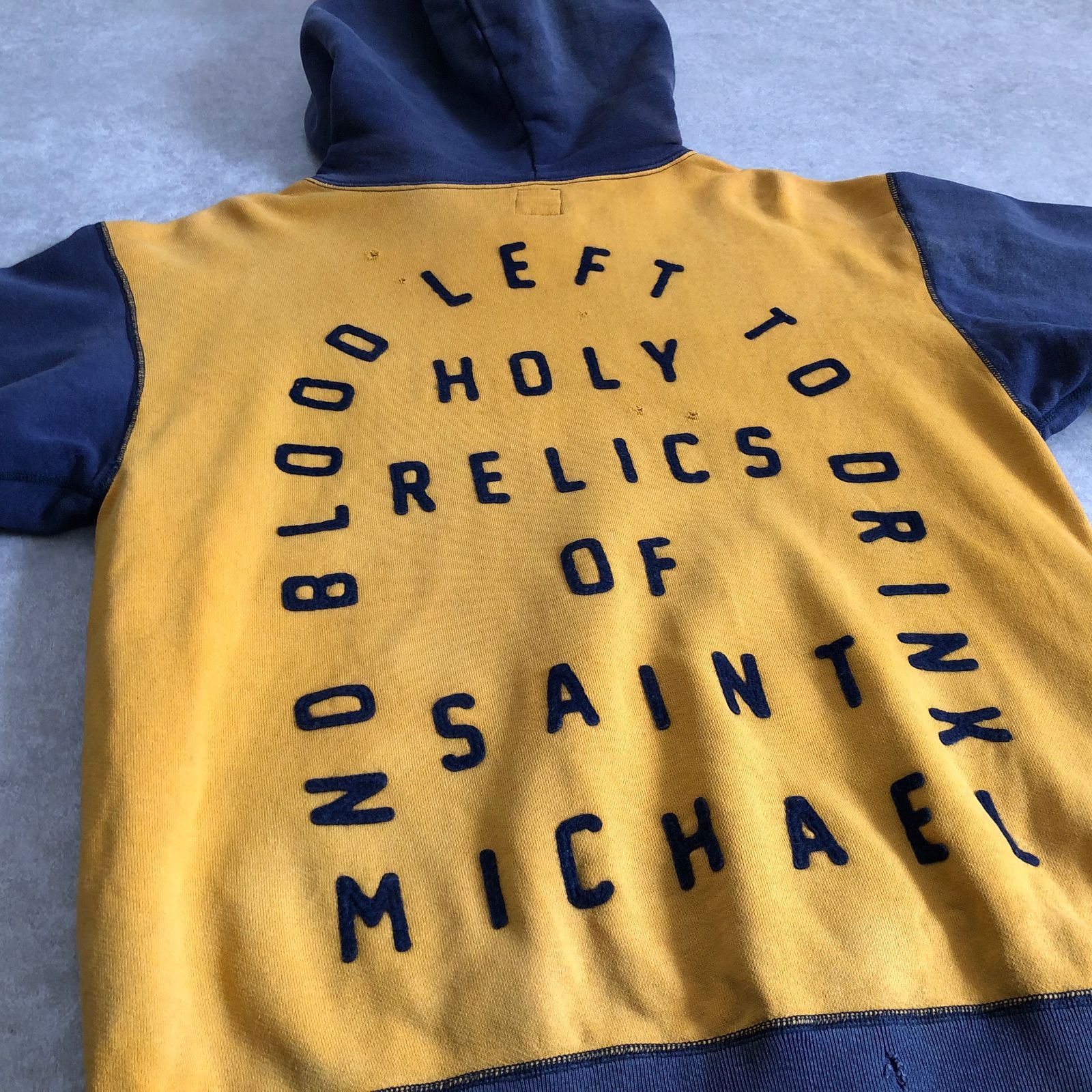 SAINT MICHAEL 鬼フェード ヴィンテージ加工 2トーン スウェット
