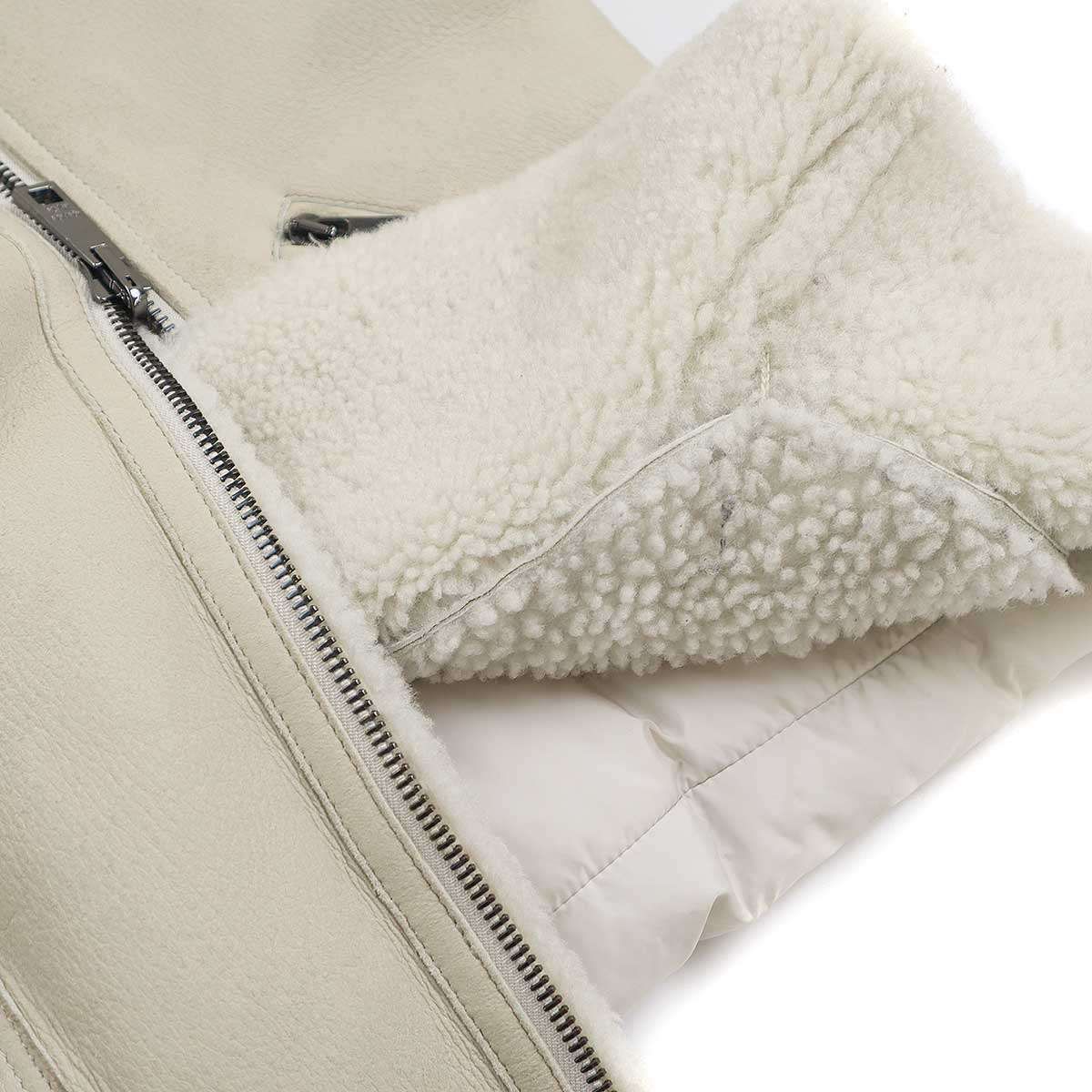 GIORGIO BRATO ジョルジオブラット Shearling Jacket ムートンパテッド 