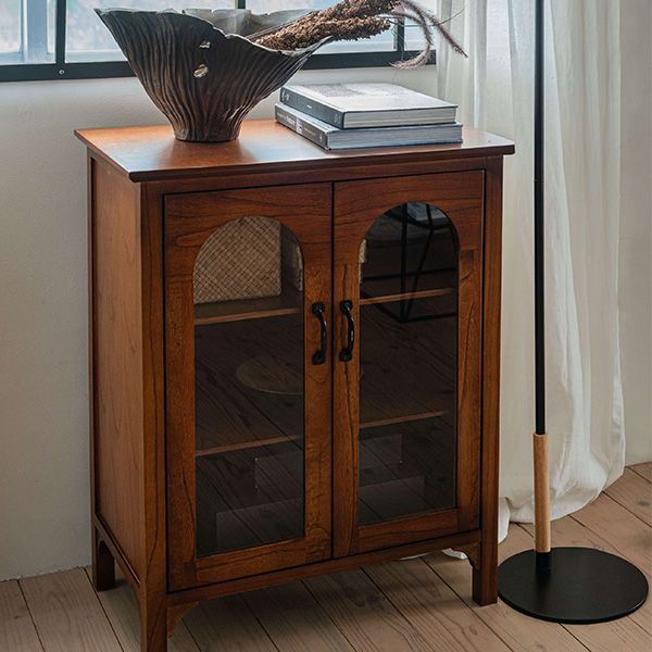 棚付き ガラス扉