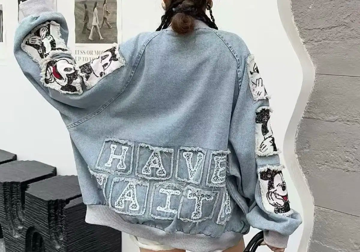 デニムブルゾン