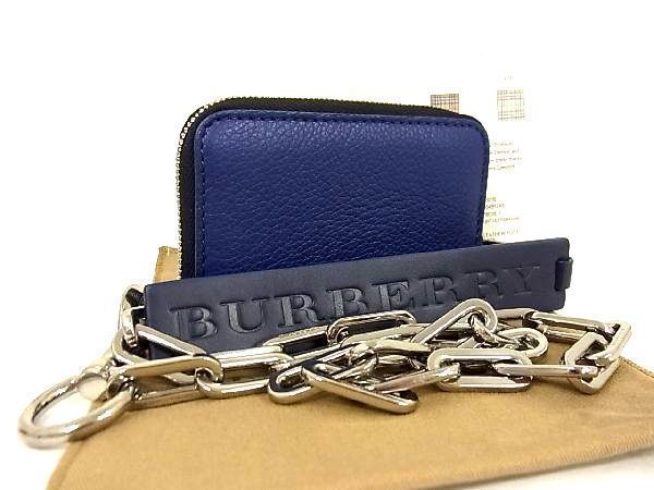 □新品□未使用□ BURBERRY バーバリー レザー シルバー金具 チェーン