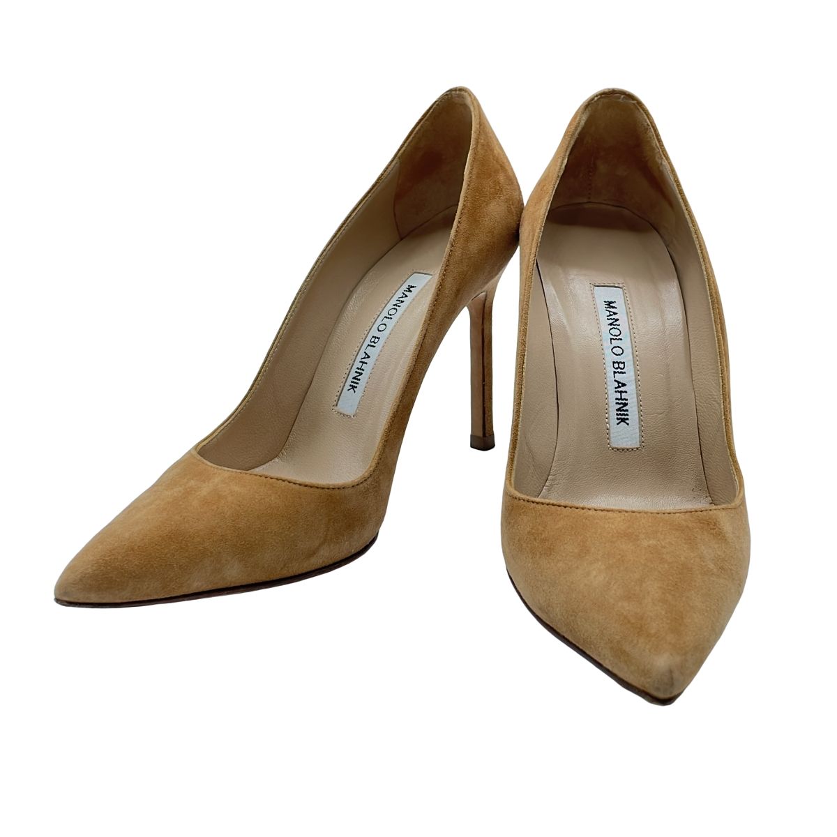 MANOLO BLAHNIK マノロブラニク ポインテッドトゥスウェードパンプス 