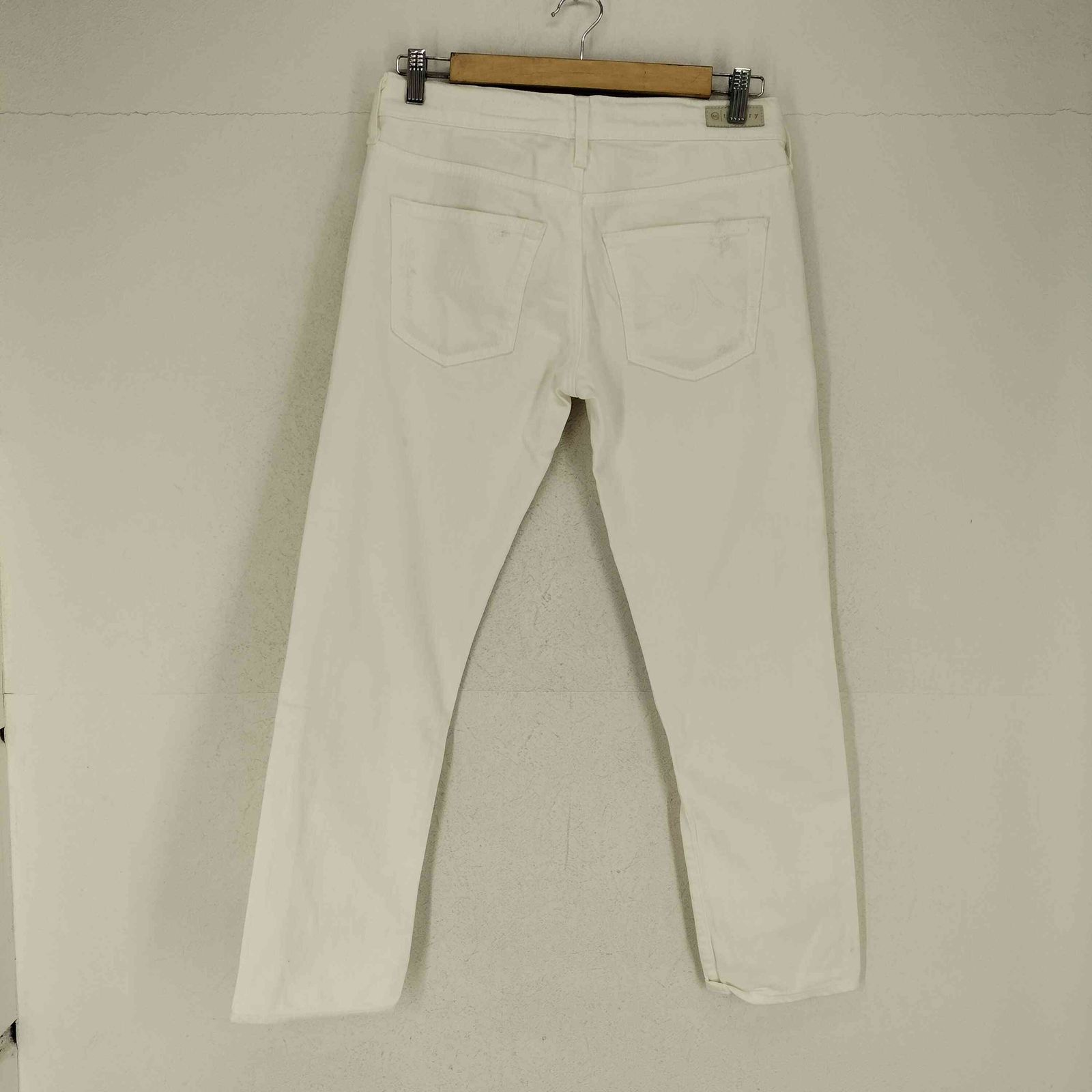 セオリー theory ダメージ加工ホワイトデニムパンツ レディース