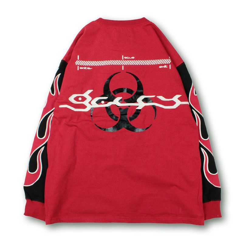 美品 ガルフィー タイダイ ロンT L ファイヤーパターン アメ車 GALFY