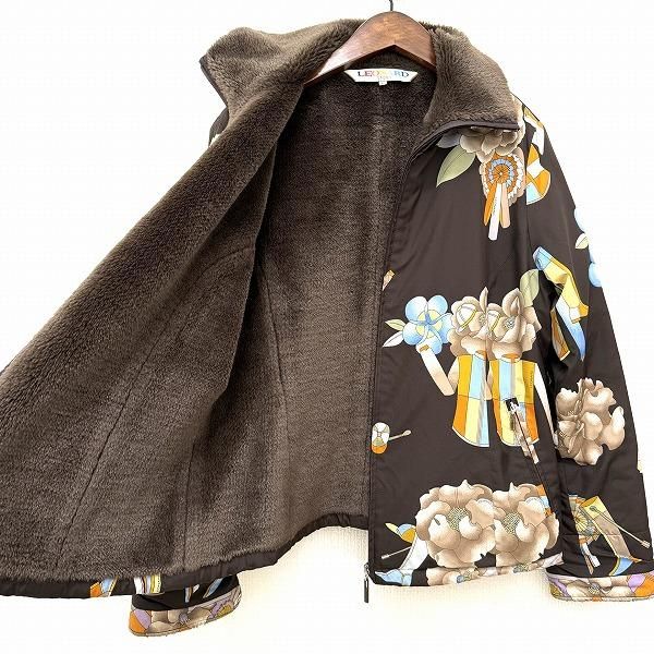 wnc レオナールスポーツ LEONARD SPORT ブルゾン 40 茶系 マルチ