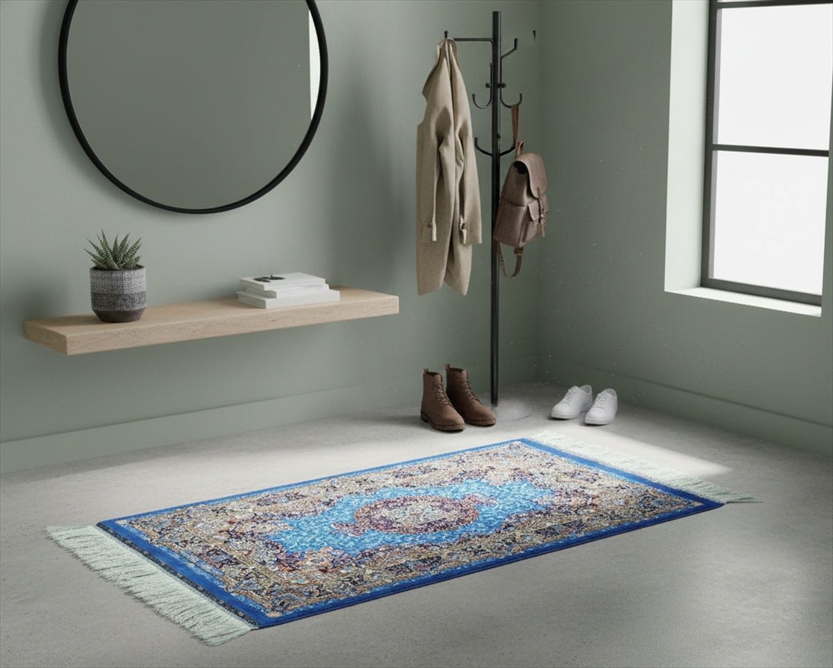 ペルシャ絨毯 ネイアブリシャム ハイブリッド 90x60cm PS11861