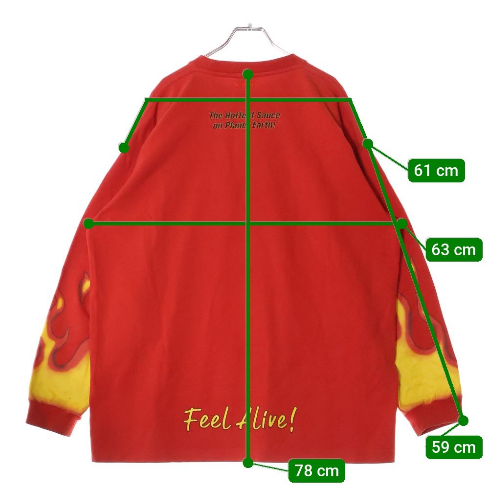 VETEMENTS (ヴェトモン) 19AW Red Hot Sauce Long Sleeve Tee レッド 