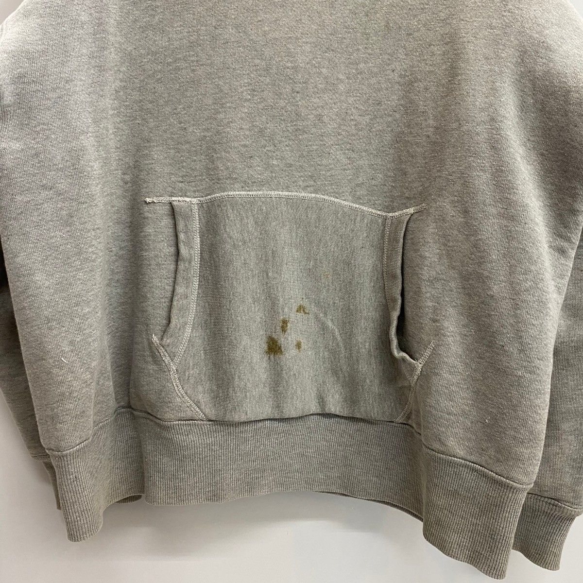 60s vintage ダブルフェイス パーカー 60s Double Face 2 Tone Rib Sweat Hoodie 赤 XL相当 vintage