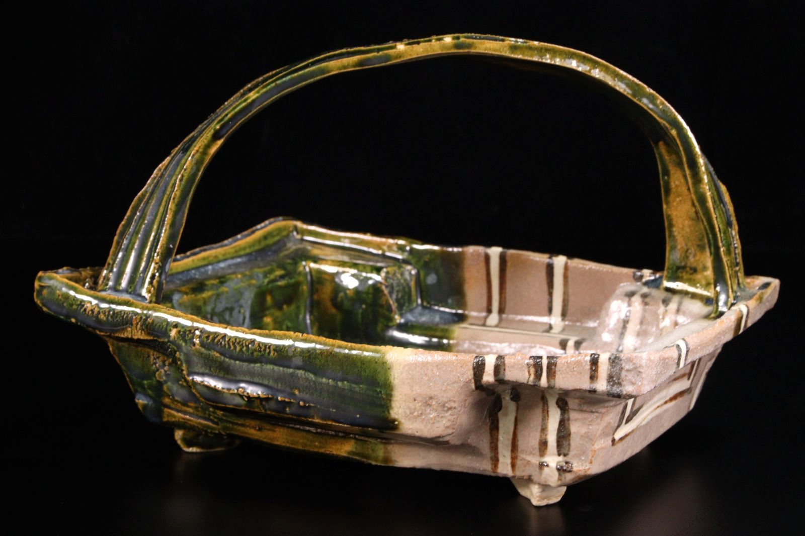 真作 人間国宝 加藤卓男 釉裏紅花器 希少作 真作 人間国宝 加藤