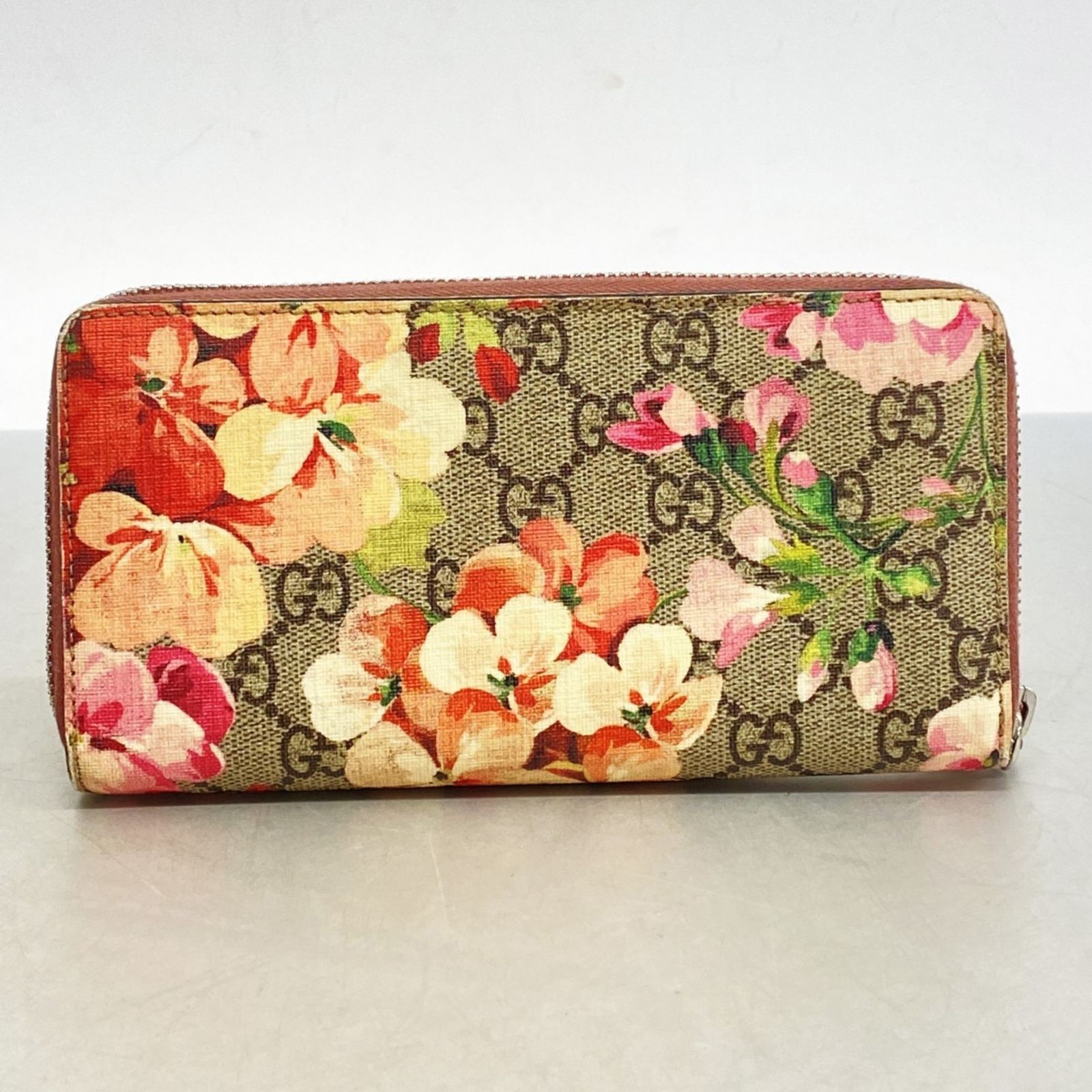 美品　GUCCI ブルームス　財布 グッチ(Gucci) グッチ 長財布 GGブルームス 404071 ブラウン
