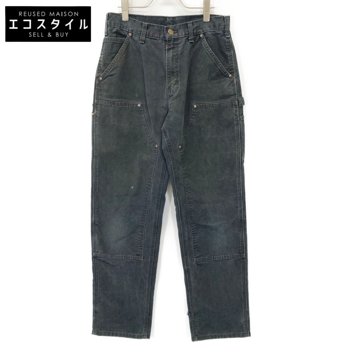 Carhartt カーハート ブラック ダブルニー ペインターパンツ 30